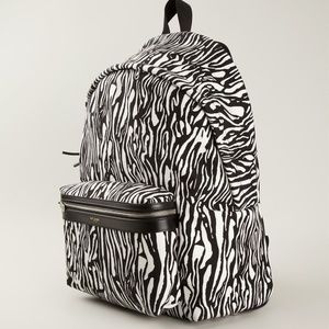 Authentic Saint Laurent Backpack Canvas Leather